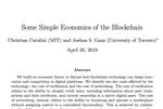 Some Simple Economics of the Blockchain