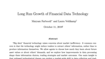 Long Run Growth of Financial Data Technology