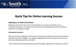 Quick Tips for Online Learning Success