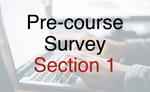 Pre-Course Survey (Section 1)