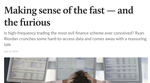 Making Sense of the Fast — and the Furious